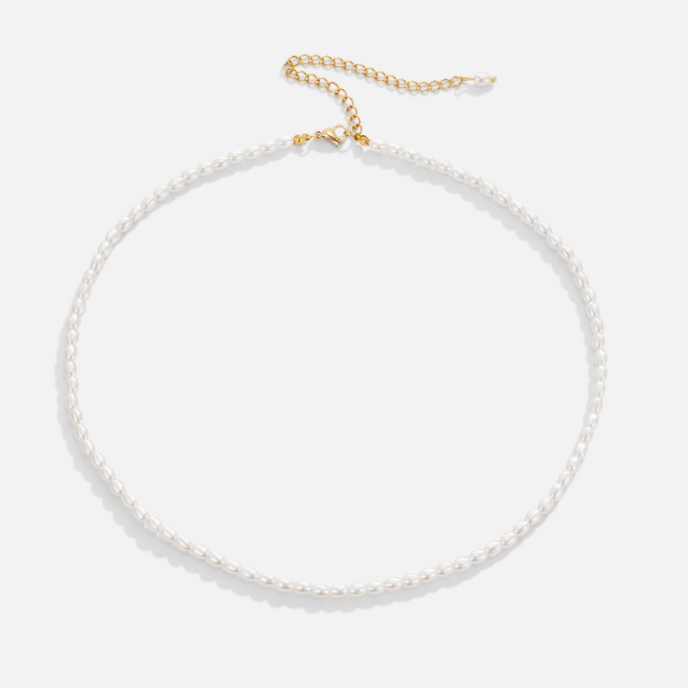 Temi – Collar dorado con perlas
